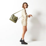 Status Anxiety WOMENS LAST MOUNTAINS LEATHER BAG - KHAKI, WOMENS BAGS & CLUTCHES, STATUS ANXIETY, Elwood 101