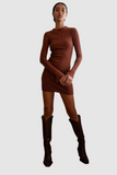 Summi Summi WOMENS THE SLIT DRESS - CHOCOLATE, WOMENS DRESSES, SUMMI SUMMI, Elwood 101