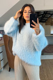 Sundays The Label WOMENS COZI KNIT - BABY BLUE, WOMENS KNITS & SWEATERS, SNDYS, Elwood 101