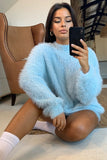 Sundays The Label WOMENS COZI KNIT - BABY BLUE, WOMENS KNITS & SWEATERS, SNDYS, Elwood 101