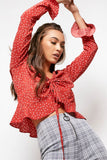 Sundays The Label WOMENS DETAILS TOP RED POLKA DOT, WOMENS TOPS & SHIRTS, SNDYS, Elwood 101