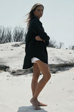 Sundays The Label WOMENS LEOPOLD OVERSIZED SHIRT 2.0 -BLACK, WOMENS TOPS & SHIRTS, SNDYS, Elwood 101