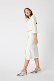 Third Form CLOSURE SPLIT SKIRT NATURAL LINEN, WOMENS SKIRTS, THIRD FORM, Elwood 101