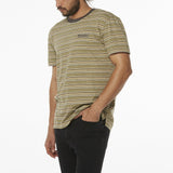 Wrangler Mens Vedder Stripe Tee - Sage Stripe, MENS TEE SHIRTS, WRANGLER, Elwood 101