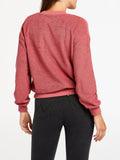 Wrangler Womens Heartbreak Kid Sweat - Cherry, WOMENS KNITS & SWEATERS, WRANGLER, Elwood 101