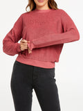 Wrangler Womens Heartbreak Kid Sweat - Cherry, WOMENS KNITS & SWEATERS, WRANGLER, Elwood 101