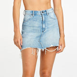 Wrangler Womens Repair Denim Mini  Skirt - Never Never, WOMENS SKIRTS, WRANGLER, Elwood 101