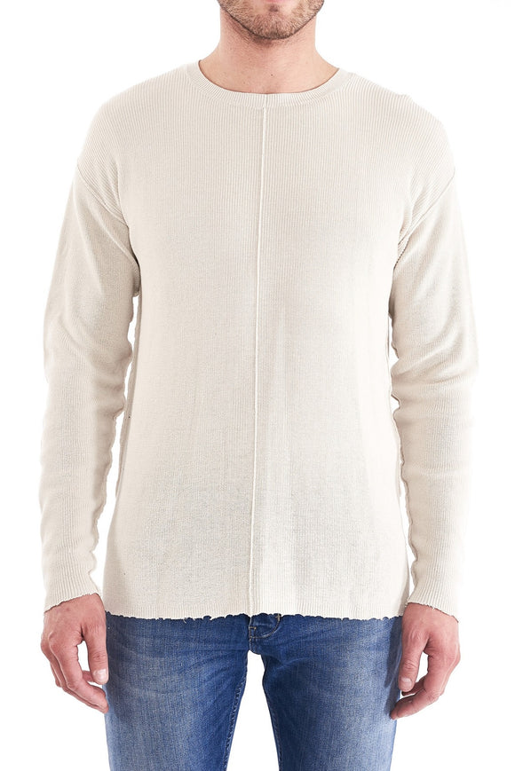 Neuw MENS INDIE CREW KNIT STONE, MENS KNITS & SWEATERS, NEUW, Elwood 101