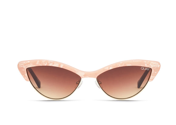 Quay Australia ALL NIGHT	PEACH PEARL / BROWN LENS SUNGLASSES, SUNGLASSES UNISEX, QUAY AUSTRALIA, Elwood 101