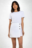 Casa Amuk WOMENS A-LINE LINEN SKIRT WHITE, WOMENS SKIRTS, CASA AMUK, Elwood 101