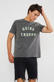 Skwosh Club MENS GOING TROPPO TEE - CHARCOAL, MENS TEE SHIRTS, SKWOSH CLUB, Elwood 101