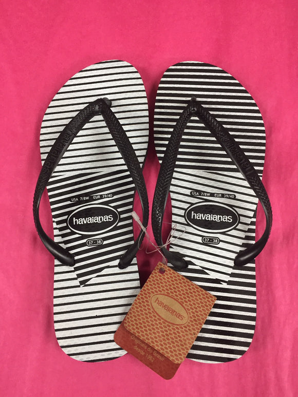 Havaianas SLIM GRAPHIC BLACK/BLACK FEMALE, WOMENS HAVAIANAS, HAVAIANAS, Elwood 101