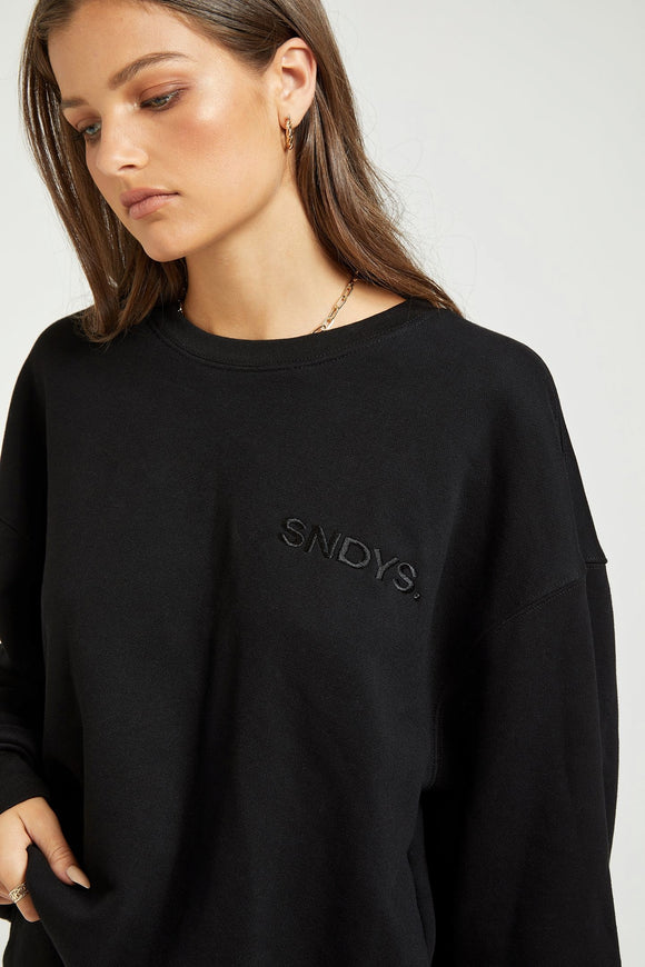 Sundays The Label WOMENS FLIX SWEATER - BLACK, WOMENS KNITS & SWEATERS, SNDYS, Elwood 101