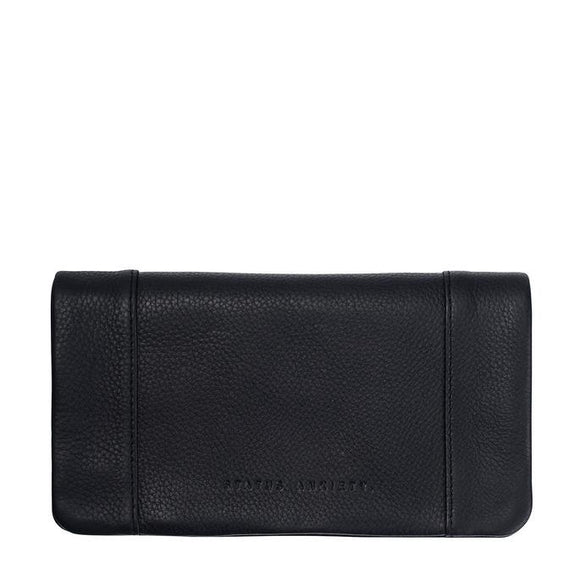 Status Anxiety WOMENS SOME TYPE OF LOVE WALLET BLACK LEATHER, WOMENS WALLETS & BAGS, STATUS ANXIETY, Elwood 101