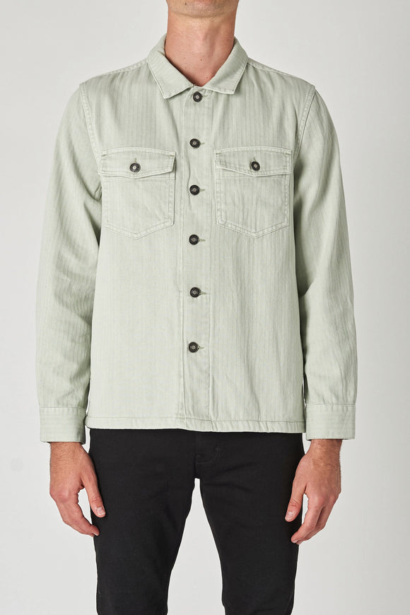 NEUW Mens Kalte Overshirt - Organic Washed Sage, MENS SHIRTS, NEUW, Elwood 101