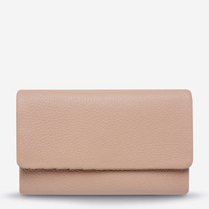 Status Anxiety WOMENS AUDREY LEATHER WALLET - PEBBLE DUSTY PINK, WOMENS WALLETS & BAGS, STATUS ANXIETY, Elwood 101