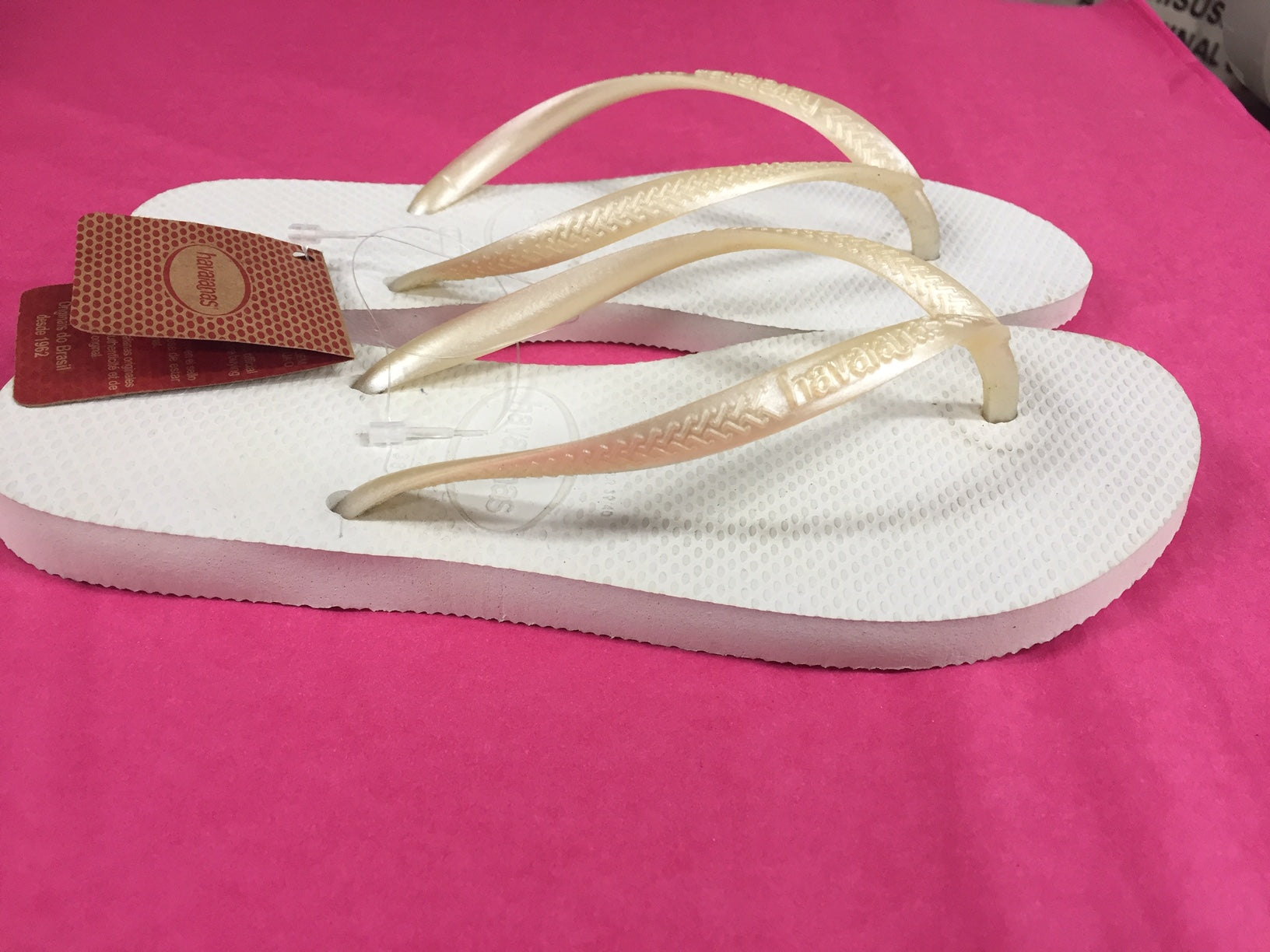 Havaianas SLIM METALLIC WHITE LTD FEMALE THONGS Elwood 101